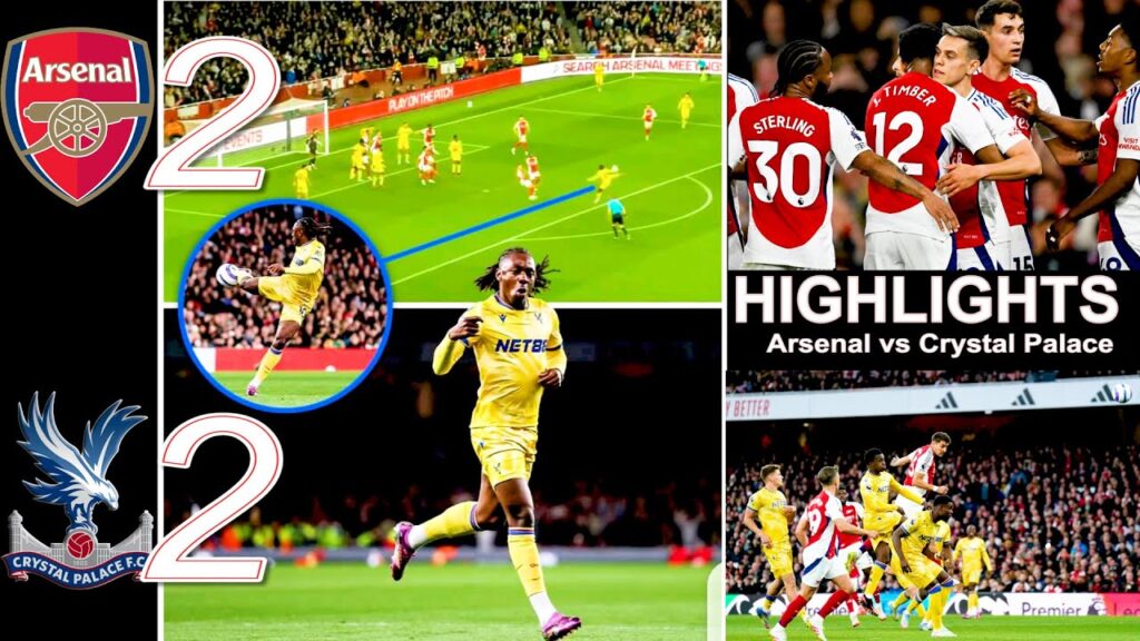 Saliba's mistske | Arsenal 2-2 Crystal Palace EPL-2025 | Highlights |All Goals | Mateta, Eze's Goals