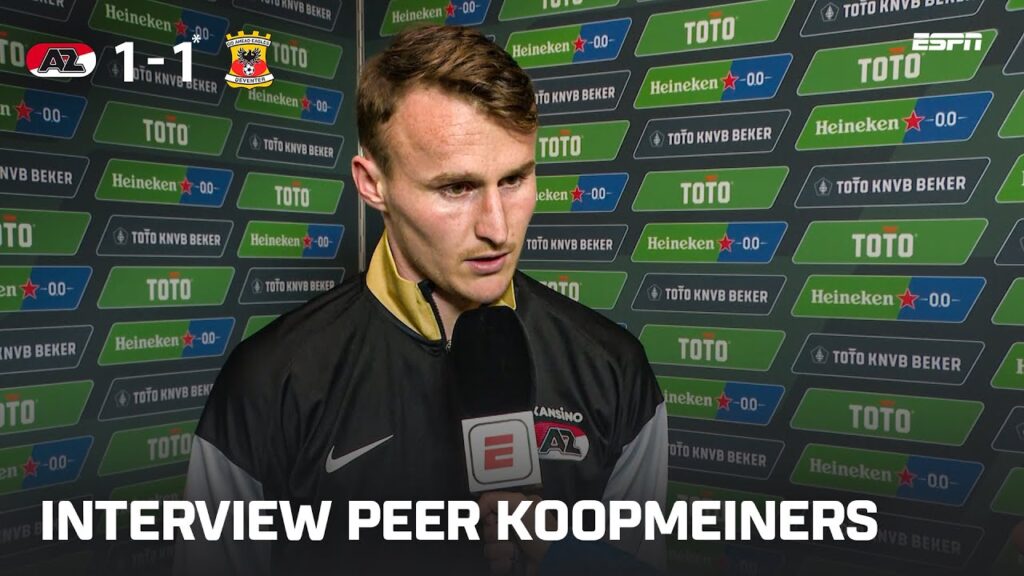 Peer Koopmeiners: "Neem het MEZELF kwalijk dat ik m'n HANDEN daar heb" 😔 | Interview na bekerfinale