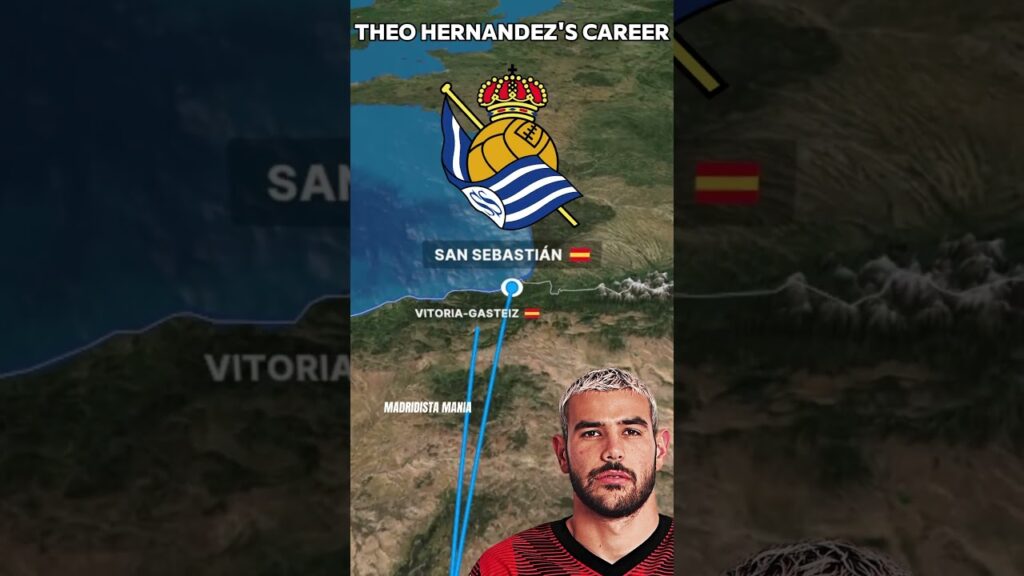 THEO HERNANDEZ'S CAREER 🇪🇸 🇮🇹 🇫🇷 #football #madridistamania #realmadrid