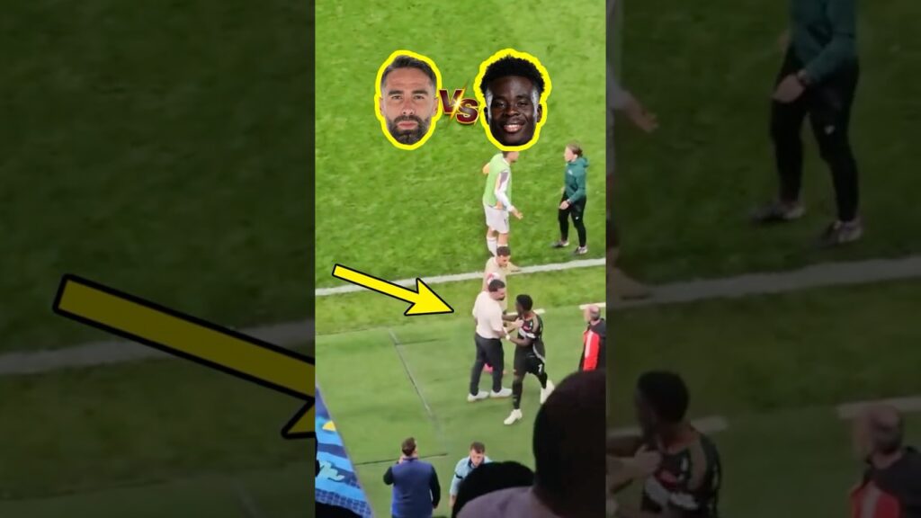 Carvajal vs. Saka 😱 #realmadrid #arsenal