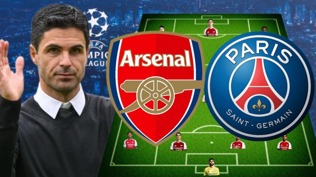 ARSENAL POSSIBLE LINE-UP VS PSG