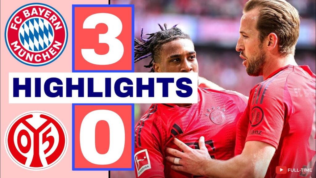 Bayern Munich vs Mainz 3-0 - Highlights & Goals | Bundesliga 2025