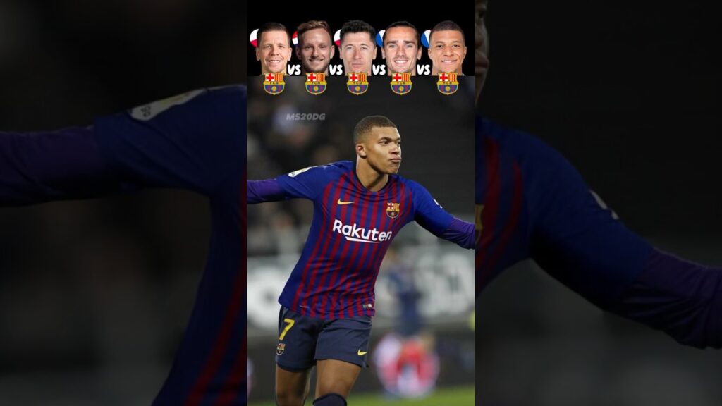 Szczesny VS Rakitic VS Lewandowski VS Griezmann VS Mbappe 🥶🥵 Join Barcelona Challenge