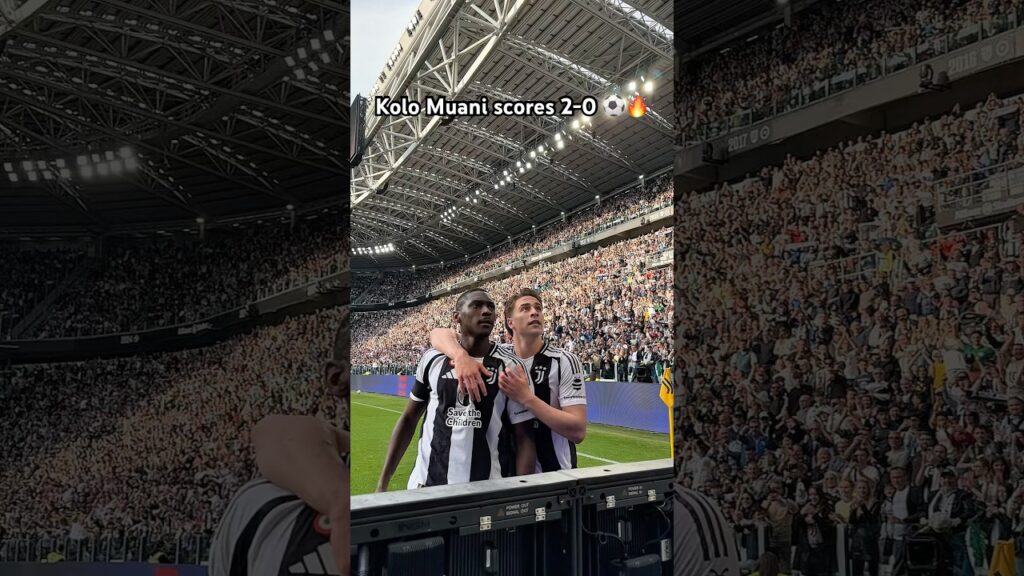 Kolo Muani’s celebration after 2-0 🔥🤍🖤 #juventus #seriea