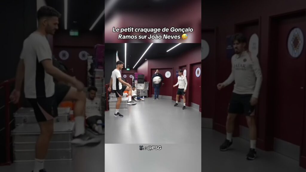 Quand Gonçalo Ramos ne supporte pas la triche 😅 #joaoneves #vitinha #psg