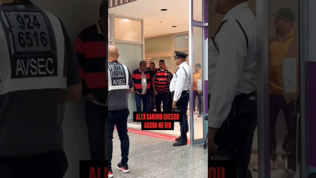 CHEGADA DO ALEX SANDRO NO RIO DE JANEIRO. #flamengo #jogador #noticiasdoflamengo #flamengosempre