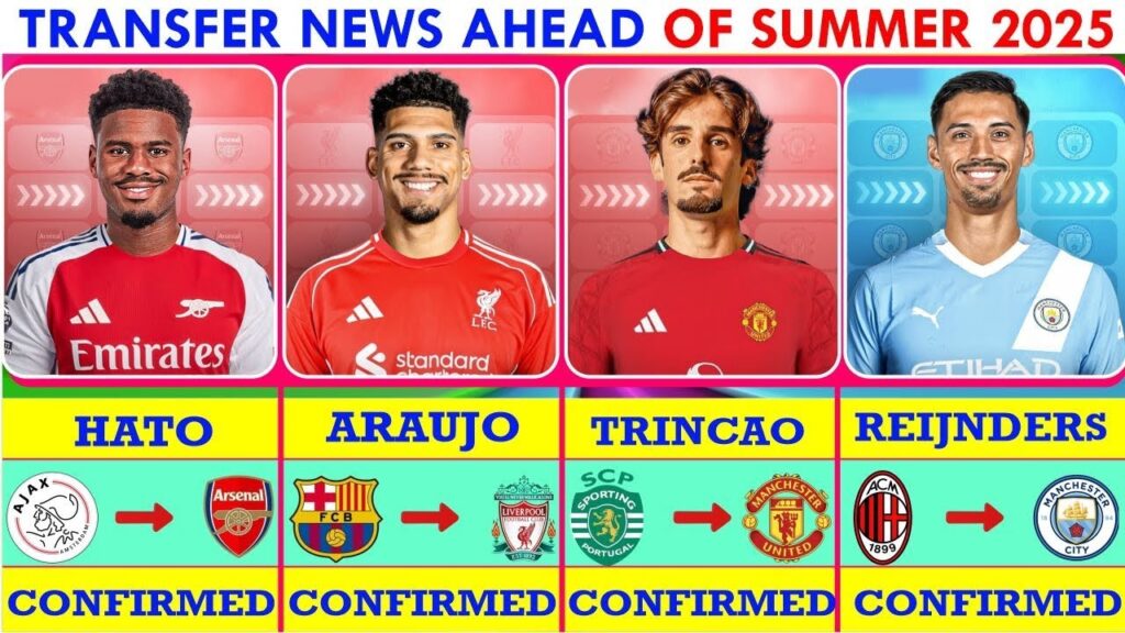 🚨 ALL LATEST CONFIRMED TRANSFER NEWS AND RUMOR AHEAD OF SUMMER 2025|HATO ARAUJO✔️TRINCAO,REJINDERS✔️