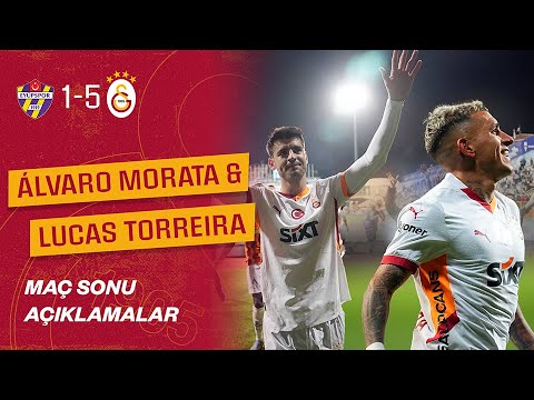 🎙️ Álvaro Morata ve Lucas Torreira'nın maç sonu açıklamaları | #EYPvGS