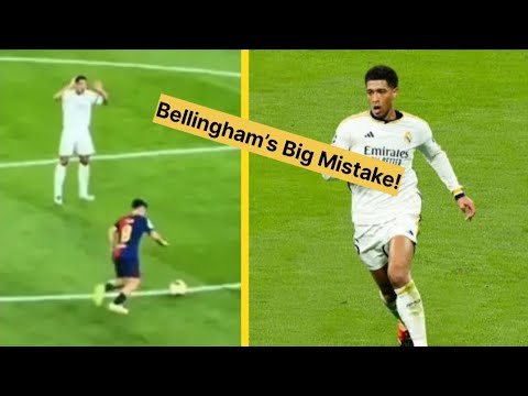 Jude Bellingham's Reaction After His Mistake Before Pedri's Goal!