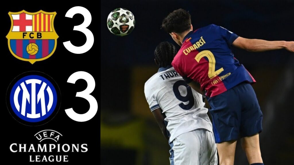 🔴 Barcelona vs Inter (3-3) | barca vs inter Highlights | Champions League 2025
