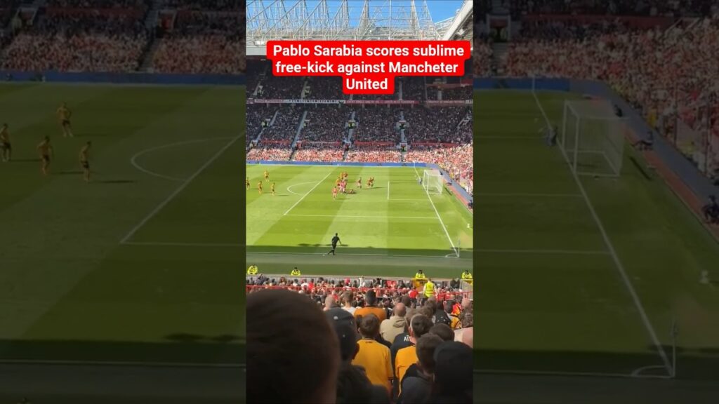 Pablo Sarabia scores sublime free-kick. Manchester united 0-1 Wolves. #highlights #goals