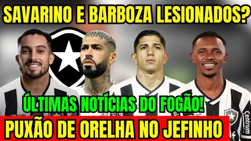 URGENTE! ALEXANDER BARBOSA E SAVARINO LESIONADOS? ALEX TELLES FALA SOBRE PUXÃO DE ORELHA NO JEFINHO