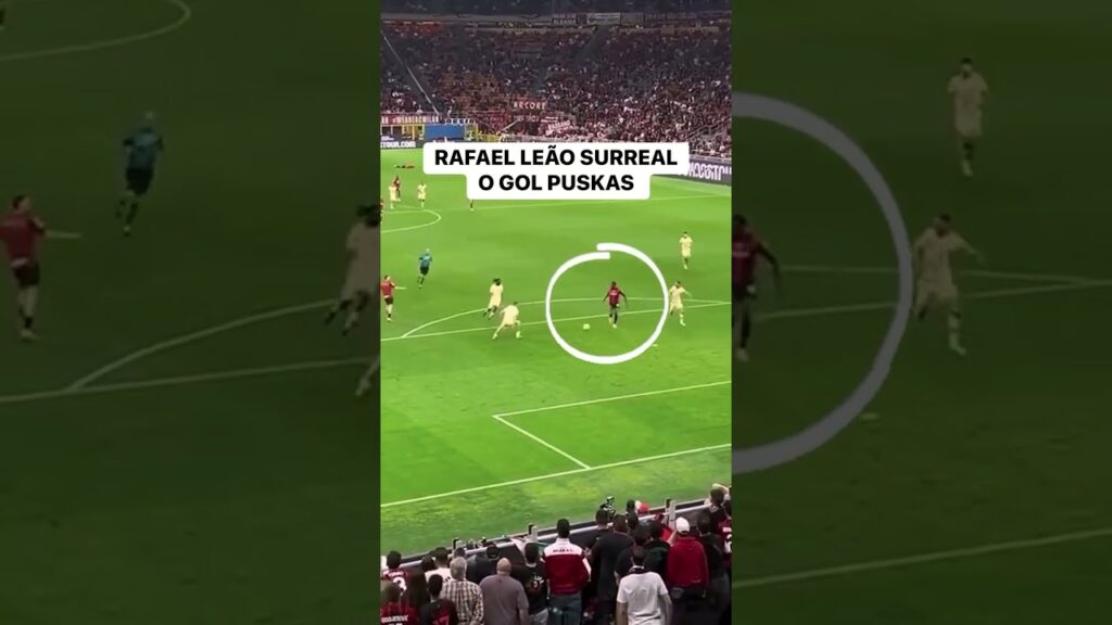 Rafael Leão goal puskas ☠️🤯 #leão #leao #rafaelleão #acmilan #goals #skills #magic #speed #dribble