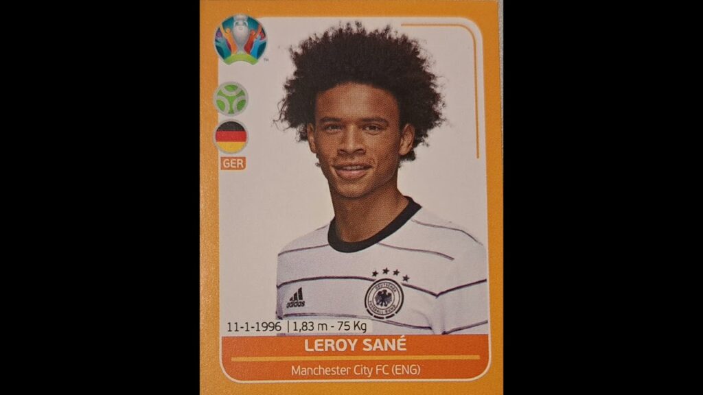 Leroy Sane EM 2020 Team Deutschland Panini Sticker Preview International Version #soccer
