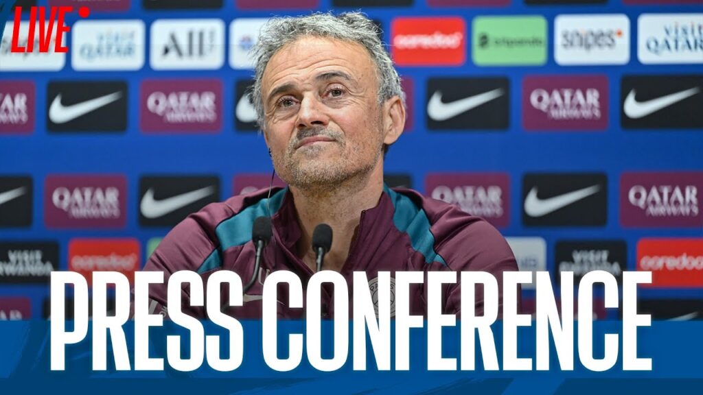 🎙️Conférence de presse de Luis Enrique 🆚 RC Strasbourg 🔴🔵
