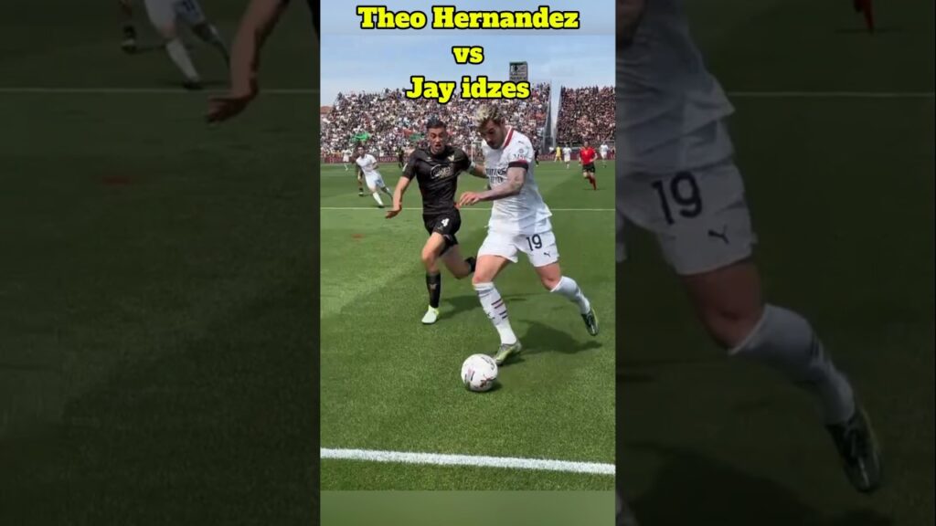 jay idzes vs theo Hernandez #acmilan #venezia #shorts #shortvideo #viralvideo