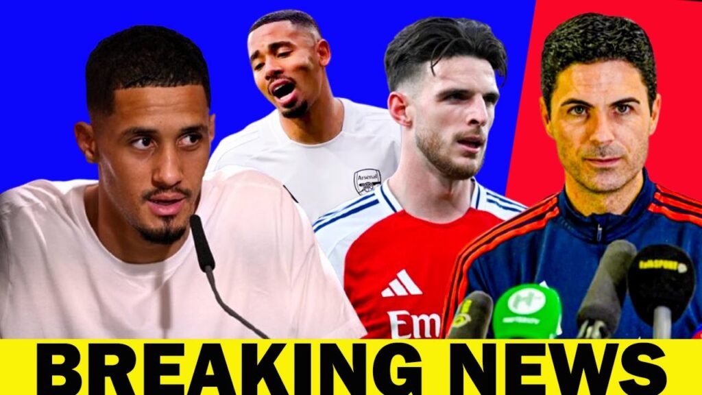 Breaking News✅️William Saliba & Declan Rice sends message |Gabriel Jesus provides injury update