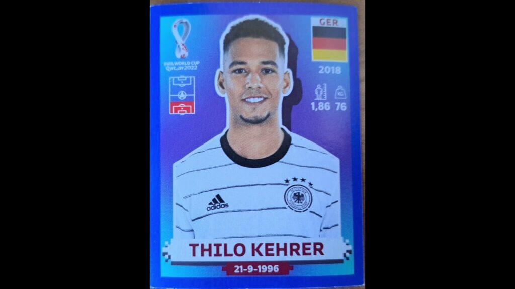 Thilo Kehrer WM 2022 Panini Sticker US Version blau
