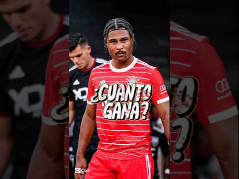 ¿Cuánto Gana? Serge Gnabry 🤯 #shorts #bayernmunich #sergegnabry #apuestasroyal #bundesliga