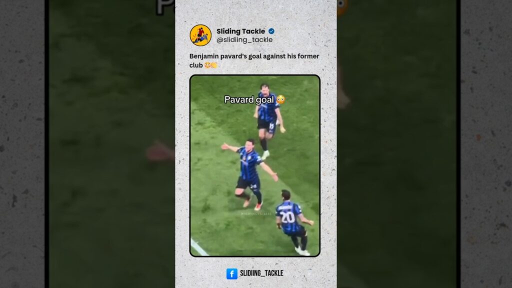 Benjamin pavard's reaction on goal against his former club Bayern😳🔥 #benjaminpavard #intermilan #ucl