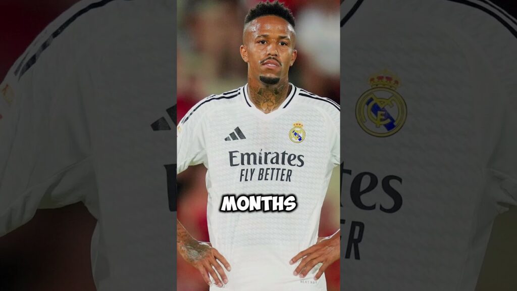 Éder Militão Suffers ACL Injury 😔#realmadrid #acl #edermilitao #football #soccer
