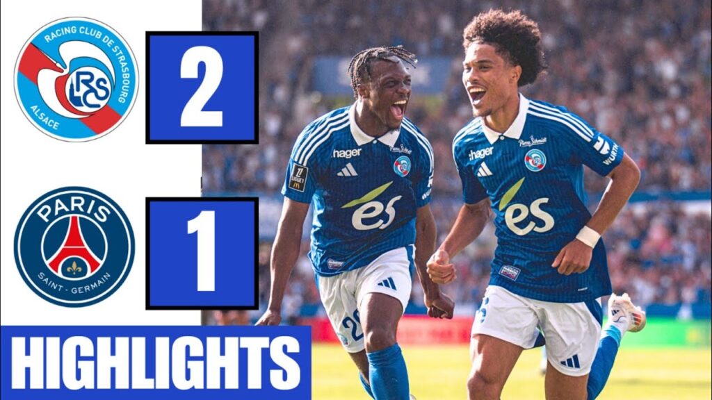 Strasbourg vs PSG 2-1 Highlights/Résumé | Lucas Hernandez Own Goal | Barcola | Ligue 1 2024/25