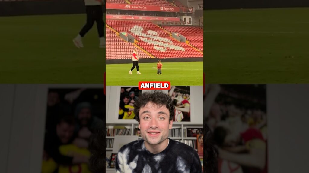 Virgil All Alone at Anfield with his Kids 🥹🫶