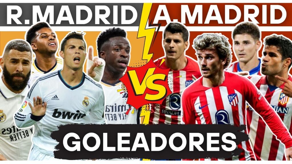 Top 20 GOLEADORES Del Real Madrid VS Atlético Madrid en Champions League🏆