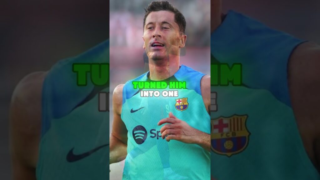 Robert Lewandowski started as a goalkeeper #football #championsleague #soccer #laliga #psg