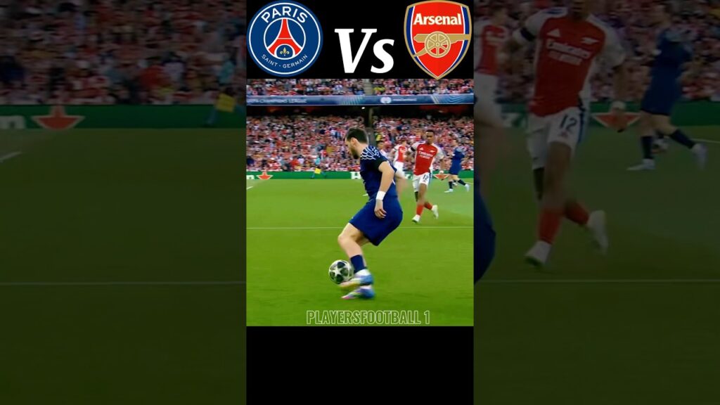 Arsenal vs PSG 2021 UCL Messi,Mbappe,Neymar ousmane Dembele 🤯