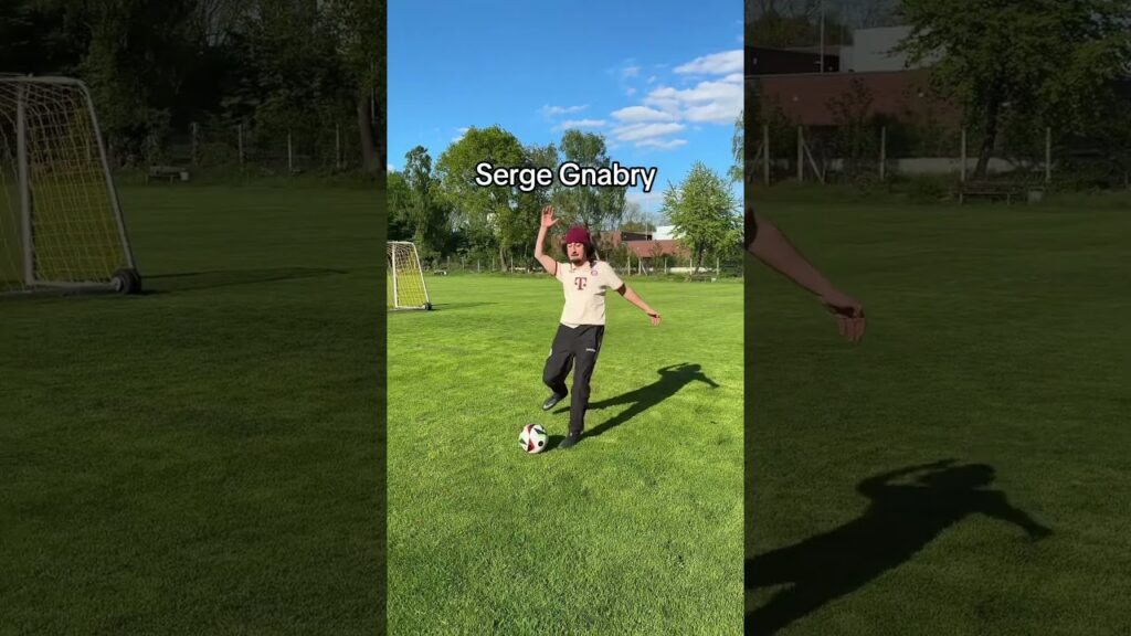 Fußball mit Serge Gnabry ⚽️ #fussball #fcbayern #bundesliga #championsleague