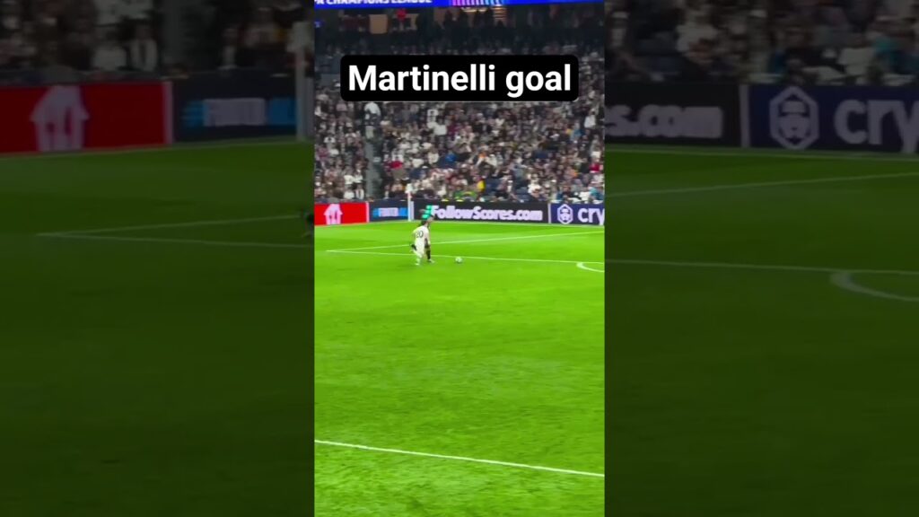 GABRIEL MARTINELLI GOAL vs REAL MADRID