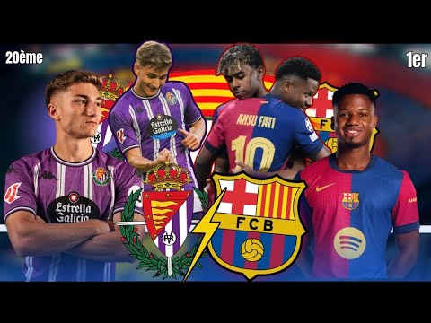 🏟️BARÇA - VALLADOLID / ANSU FATI TITULAIRE AVEC RAPHINHA (EQUIPE B) !!