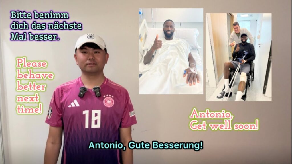 Gute Besserung, Antonio Rüdiger! Bitte benimm dich besser als stellvertretender Kapitän 🇩🇪@DFB. Gute Besserung, Antonio Rüdiger! Bitte benimm dich besser als stellvertretender Kapitän 🇩🇪@DFB.