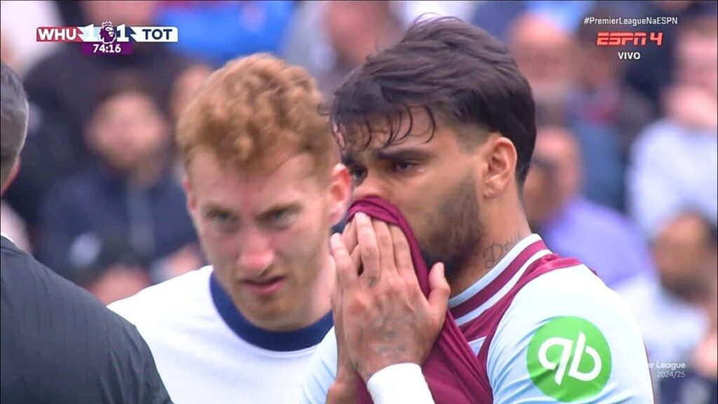 This is why Lucas Paqueta Started Crying After Receiving Yellow Card vs Tottenham Hotspur 😢