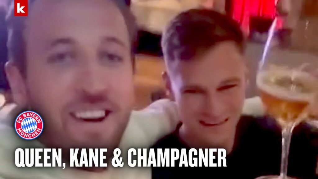 Champagnerdusche für Harry Kane: So feiern die Bayern-Stars die Meisterschaft 2024/25 | FC Bayern