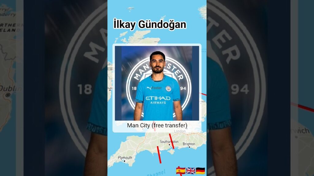 İlkay Gündoğan's career transfers | #shorts #subscribe