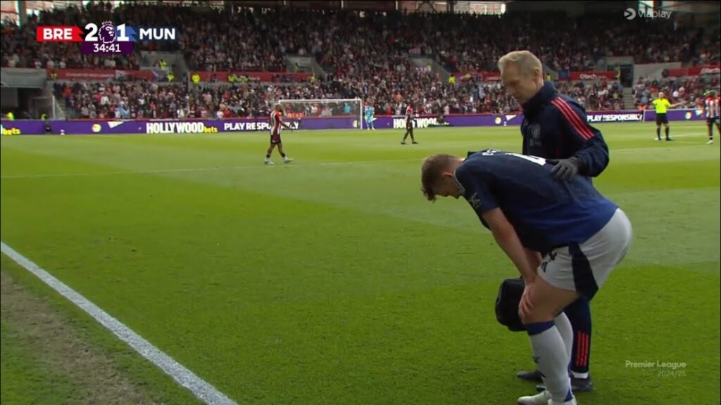 💔 DE LIGT INJURED! Matthijs de Ligt injury vs Brentford | Man United vs Brentford