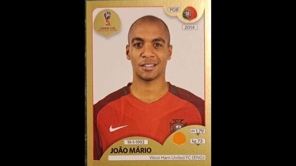 Joao Mario WM 2018 Team Portugal Panini Sticker Swiss Version #football