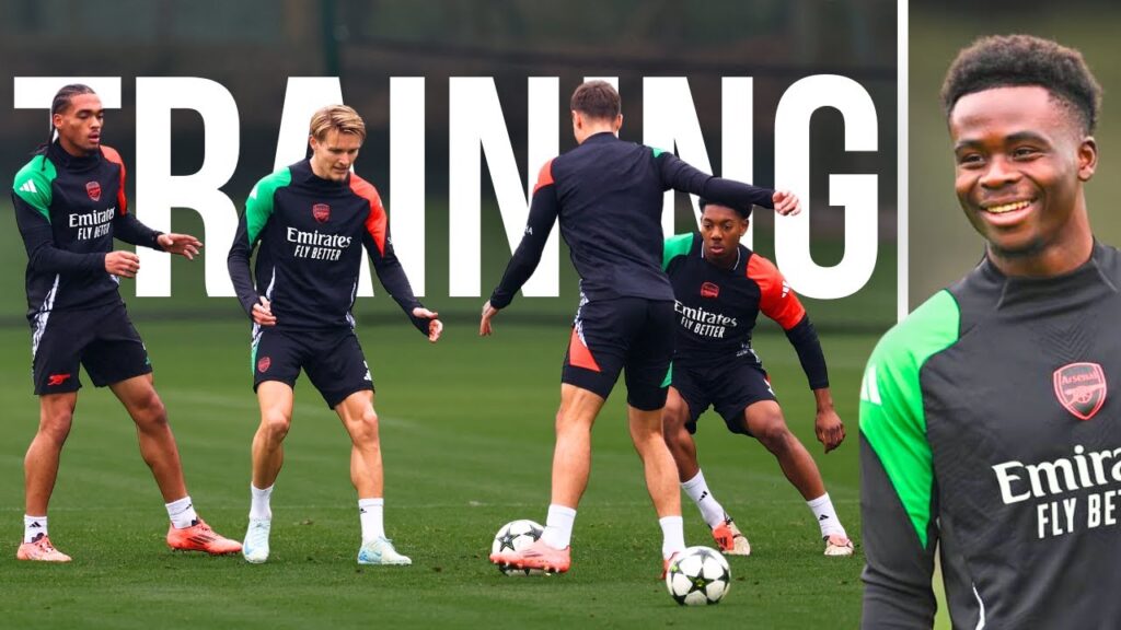 Bukayo Saka & Declan Rice Having Fun in Arsenal Training 🔥