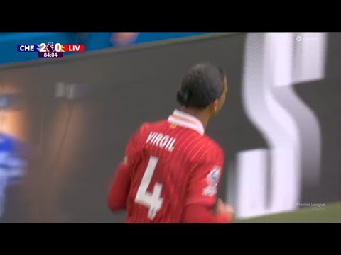 Virgil van Dijk Goal, Chelsea vs Liverpool (3-1) All Goals and Extended Highlights