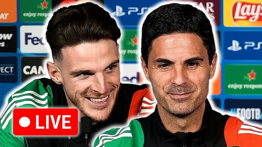 🔴 LIVE | Mikel Arteta and Declan Rice pre-match press conference | PSG v Arsenal (Agg 1-0)