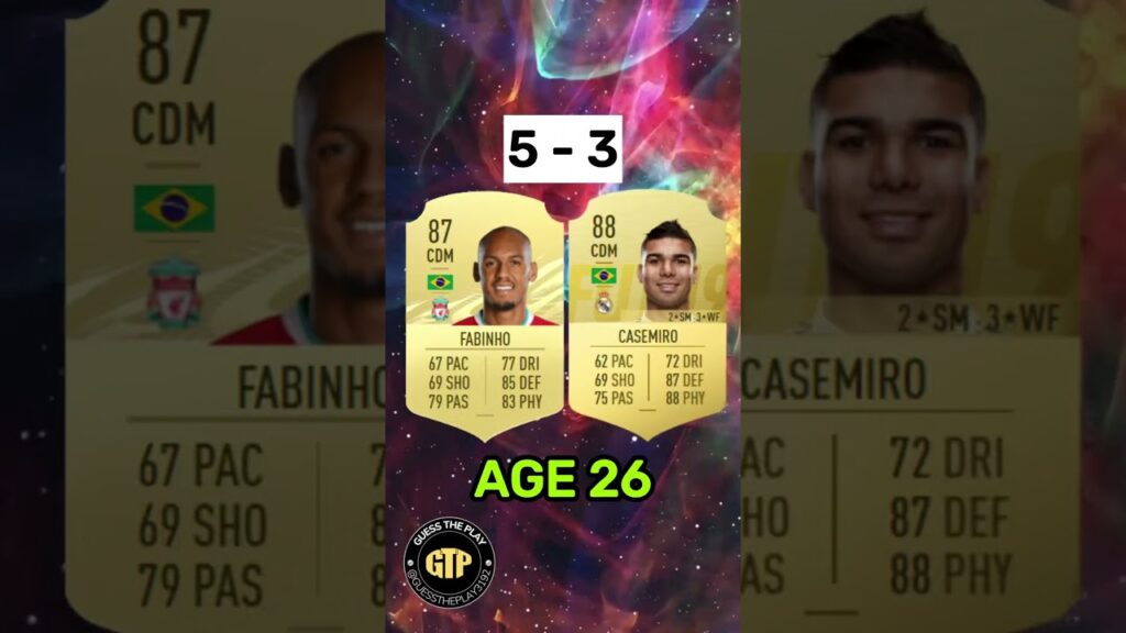 Casemiro vs Fabinho #shorts