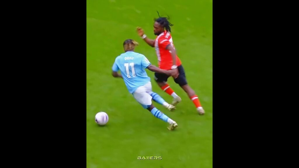 When Jeremy Doku gets bore ☠️☠️#manchestercity #jeremydoku