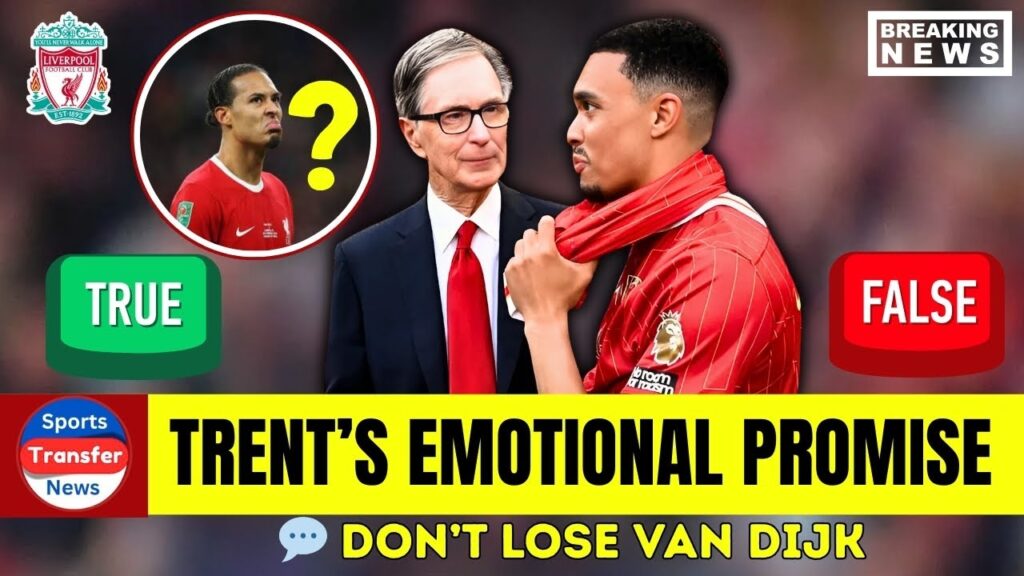 🚨 LIVERPOOL BOMBSHELL! 🔴 TRENT’S EMOTIONAL PROMISE 😢 HENDERSON SPEAK OUT 💬 DON’T LOSE VAN DIJK
