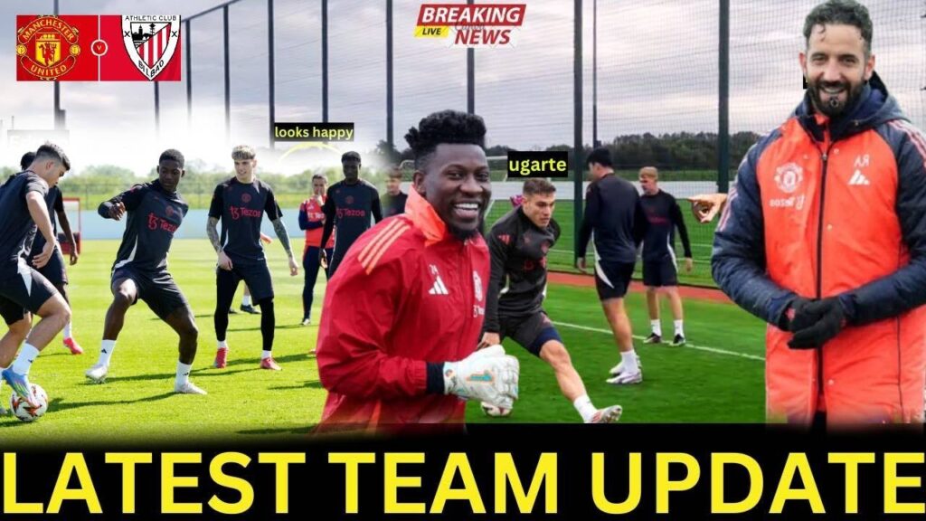 ALL SMILES AT CARRINGTON Ready for Europa League Final👊✅Yoro,Amad,Mainno,Ugarte,Højlund🔥#manutd