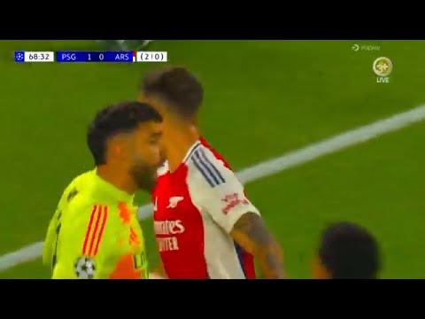David Raya PENALTY SAVE | PSG vs Arsenal 1-0 Highlights | Champions League 2024/25