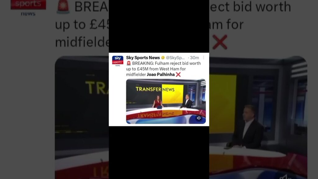 Fulham rejected the offer for Palhinha