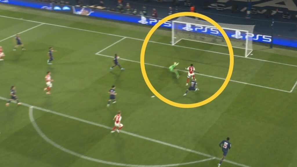 😳 SAKA GOAL MISS | Bukayo Saka missing HUGE OPEN GOAL CHANCE vs PSG | Saka missing goal vs PSG