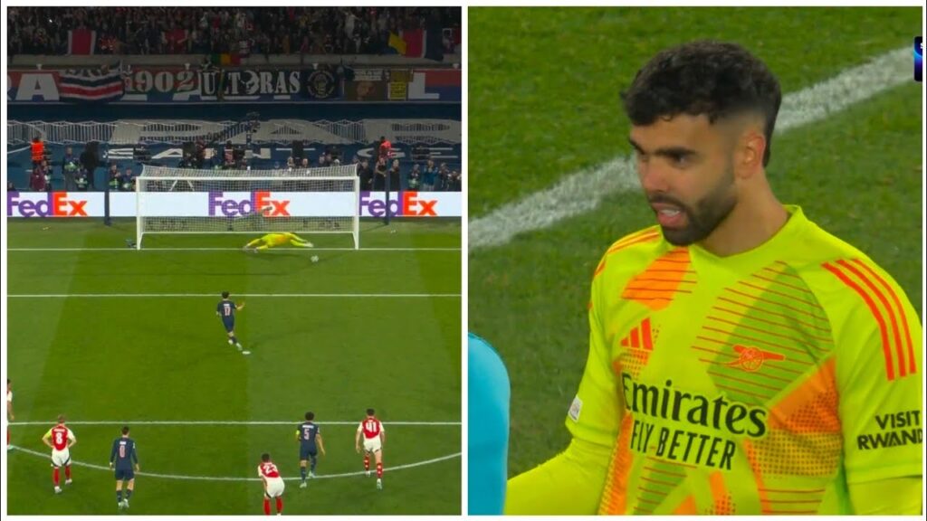 David Raya Saves Penalty | Vinitha Mis Penalty Against Arsenal | Arsenal Vs Psg Champions League Sem